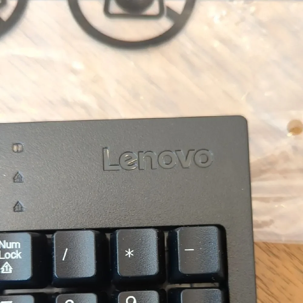 Lenovo Black USB Wired Keyboard and Mouse Set